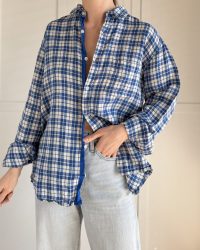 Koszula krata 100% len XL/XXL