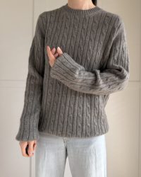 Warkoczowy sweter Hacket London 100% kaszmir XXL